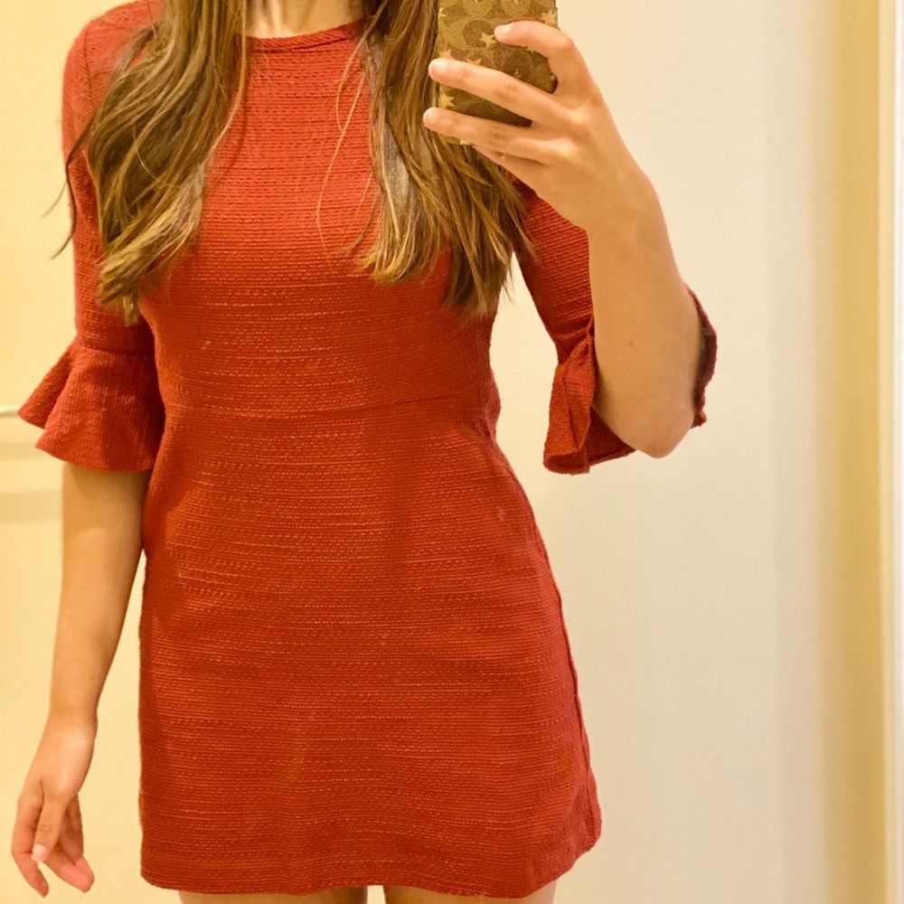 Bell-Sleeved Topshop Mini Dress